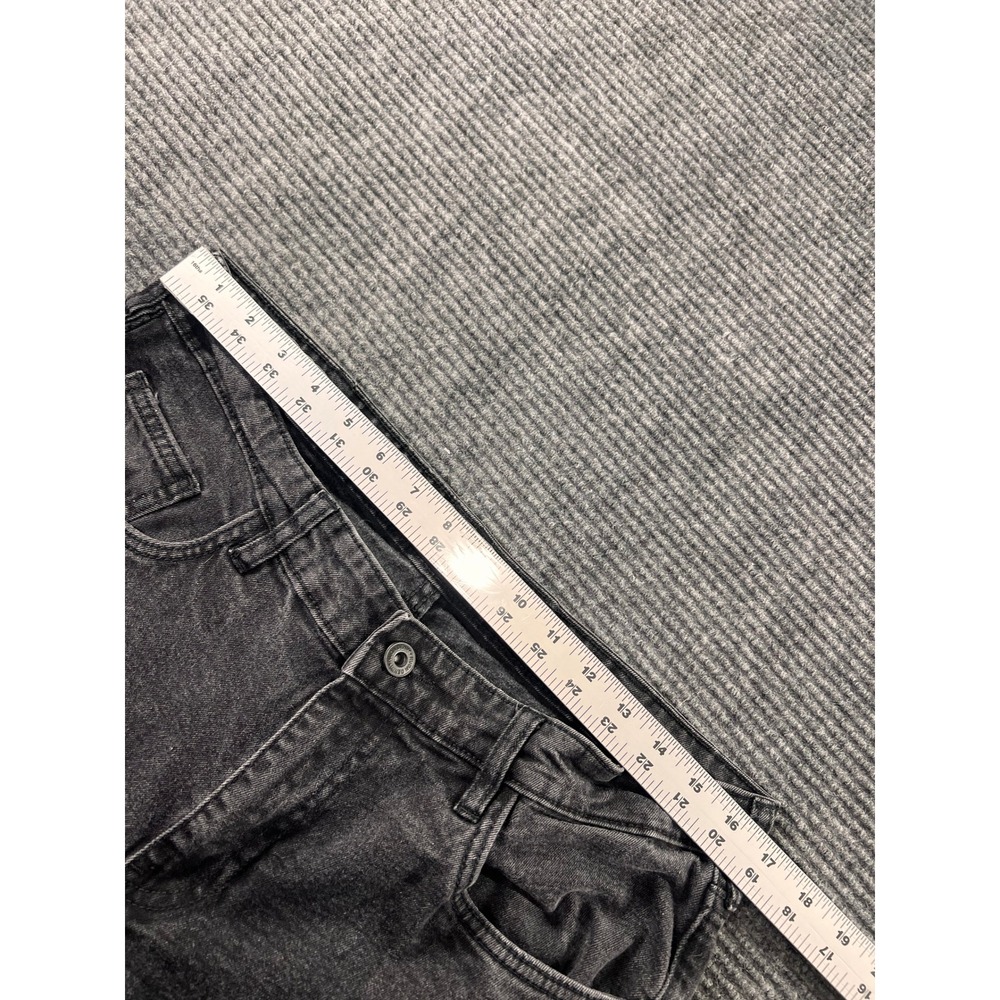 Nuon Rodeo Iggy Skinny Jeans Mens 36x27 Faded Black Denim Tapered Leg Slim Fit - Picture 2 of 11
